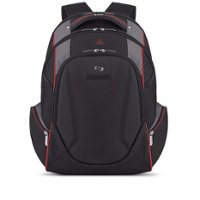 Solo - Active Laptop Backpack for 17.3" Laptop - Black/Red - Front_Zoom