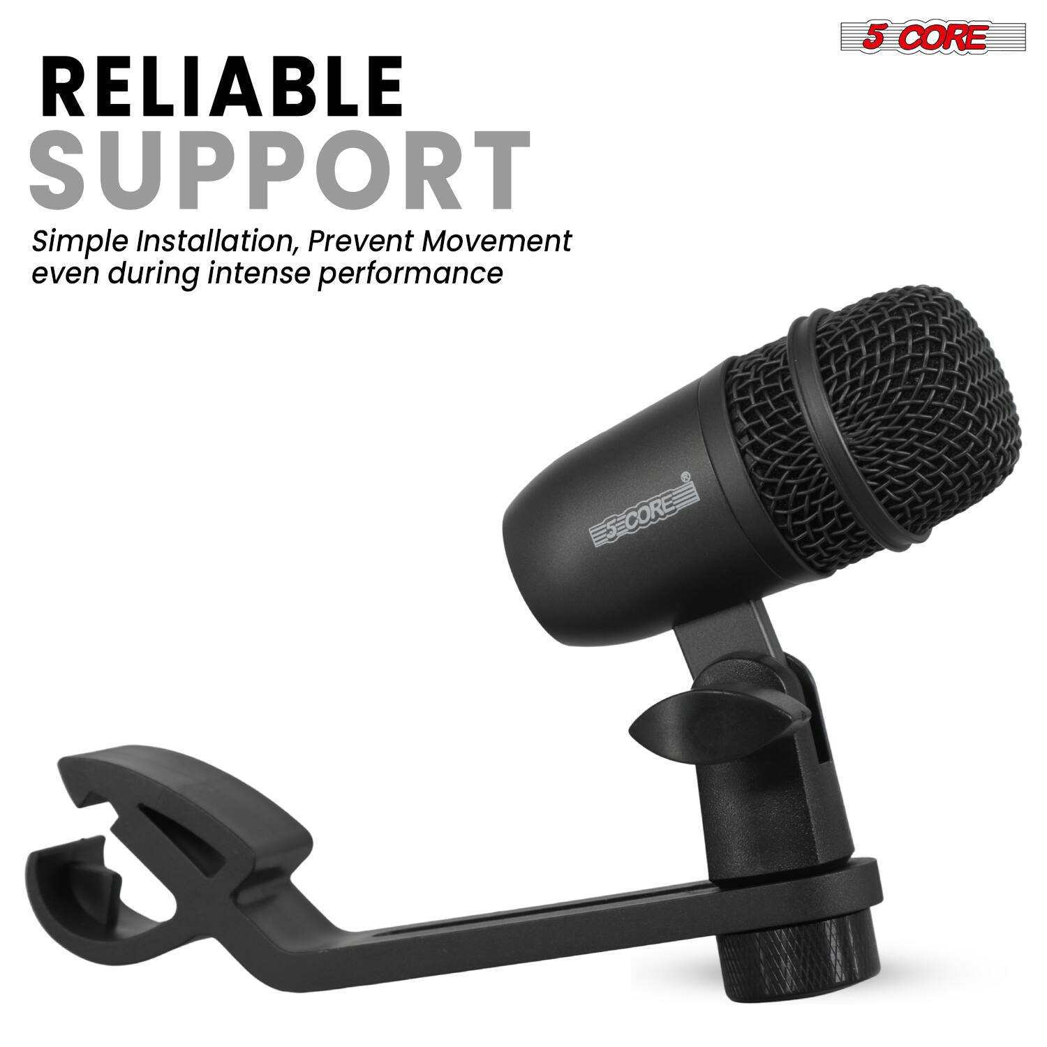 RELIABLE SUPPORT  
Simple Installation, Prevent Movement even during intense performance  

5 CORE