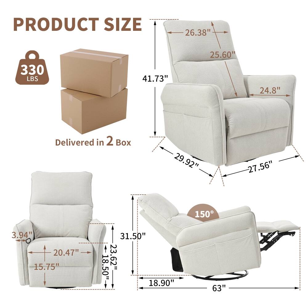 PRODUCT SIZE

- 26.38"
- 330 LBS
- 41.73"
- 25.60"
- 24.8"
- Delivered in 2 Box
- 29.92"
- 27.56"
- 3.94" 20.47" 15.75"
- 18.50"
- 31.50" 23 23.62" 18.90"
- 150 63"