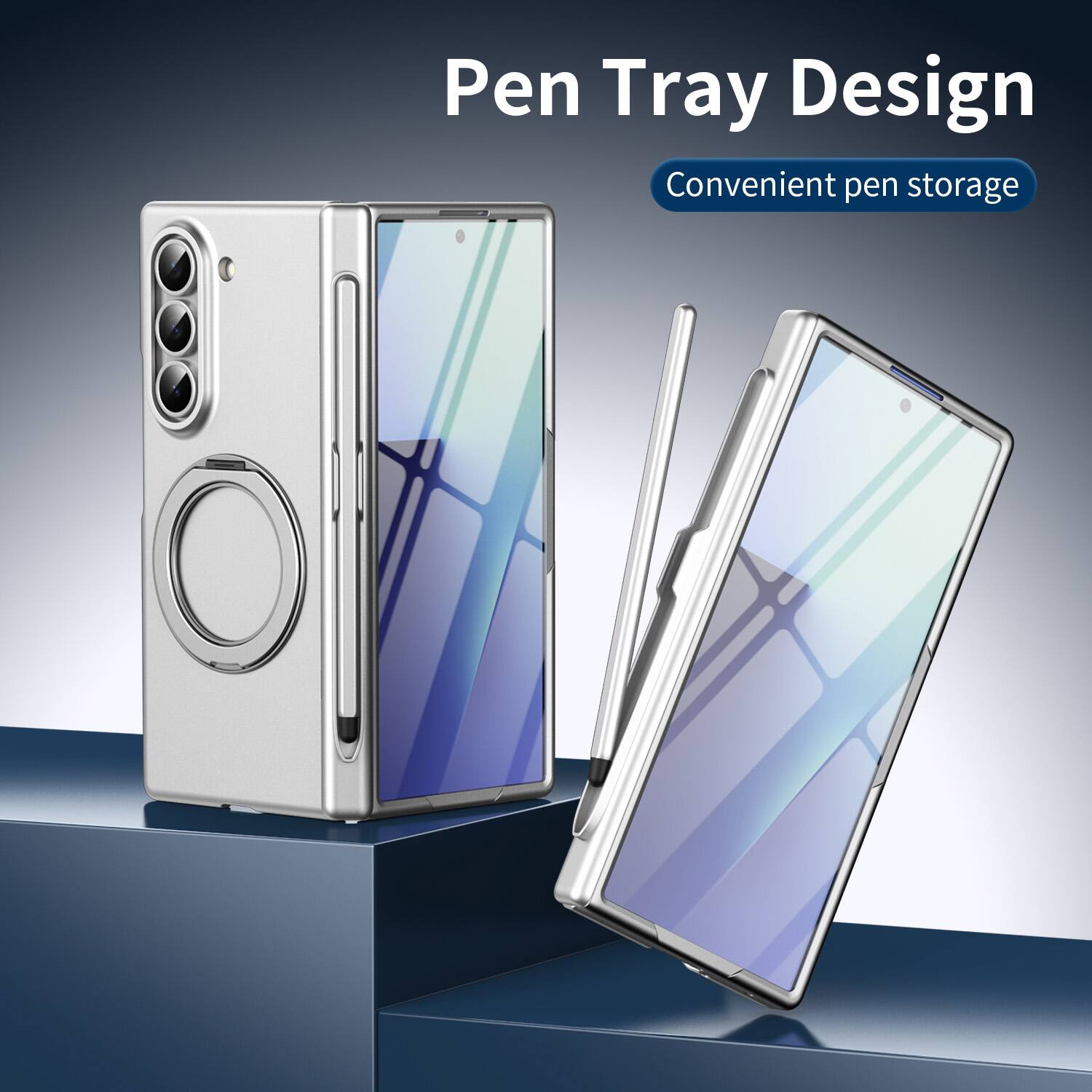 Pen Tray Design  
Convenient pen storage