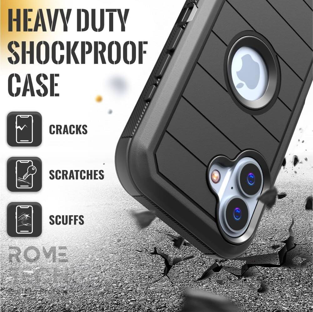 HEAVY DUTY SHOCKPROOF CASE

CRACKS
SCRATCHES
SCUFFS

ROME