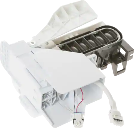 Front. GE - Icemaker - White.