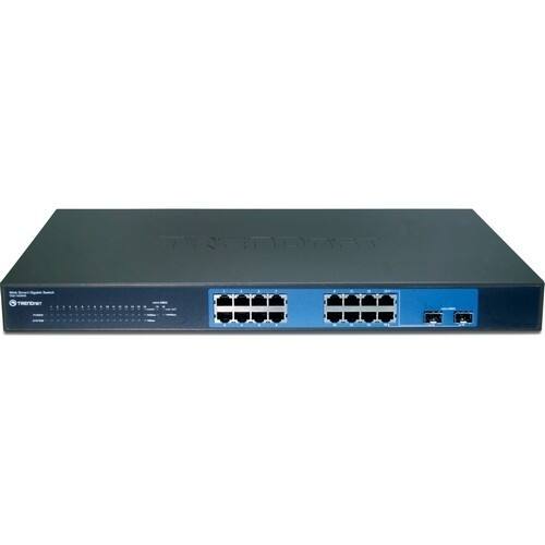 Front Standard. TRENDnet - 16-port Gigabit Web Smart Switch.