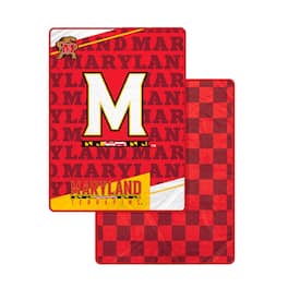Pegasus - Maryland Terrapins 60" x 80" Diagonal Ghost Checkered Two-Sided Blanket - Multicolor