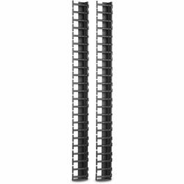 APC - NetShelter Cable Management, Vertical Cable Manager, for NetShelter SX 600mm Wide 48U, Set of 2, 107 x 2045 x 45 mm - Black