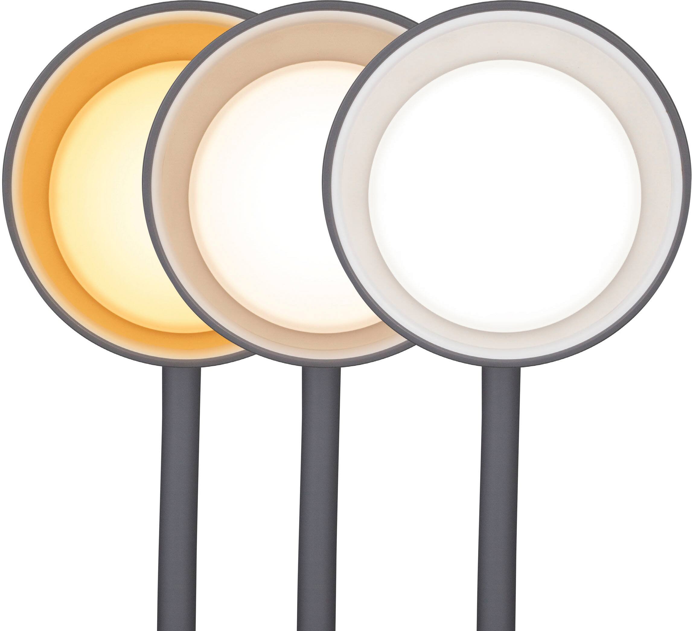 Alt View 12. OttLite - Twist LED Desk Lamp w/Wireless Charging - Gray.