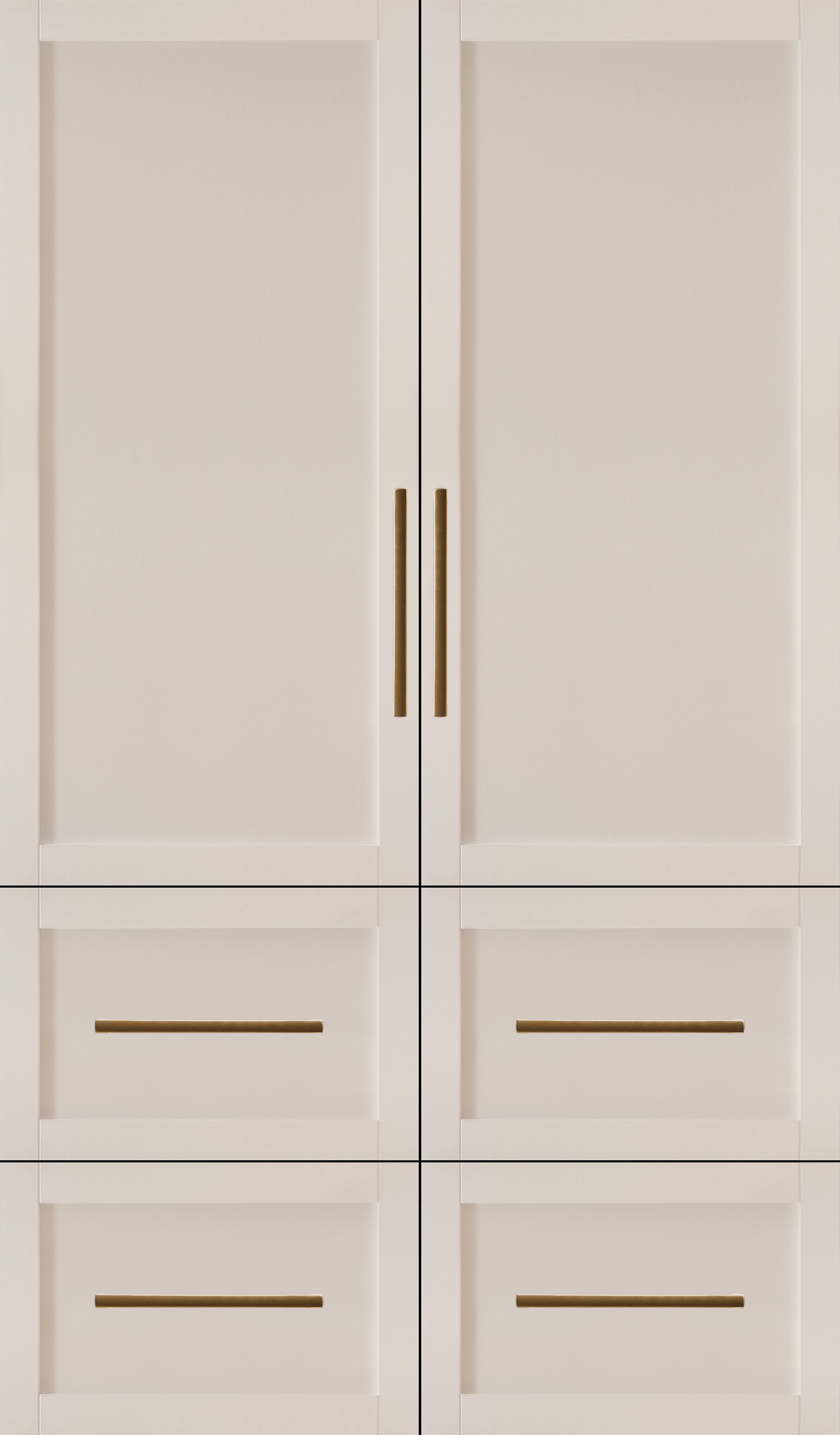 SKS - 48-inch 26 Cu. Ft. Smart Built-in 6-Door French Door Refrigerator with Craft Ice - Custom Panel Ready