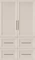 SKS - 48-inch 26 Cu. Ft. Smart Built-in 6-Door French Door Refrigerator with Craft Ice - Custom Panel Ready