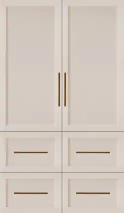 Front. SKS - 48-in Built-In French Door Refrigerator - Custom Panel Ready.