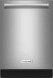 KitchenAid - 24" Tall Tub Built-In Dishwasher - Stainless Steel - Larger Front