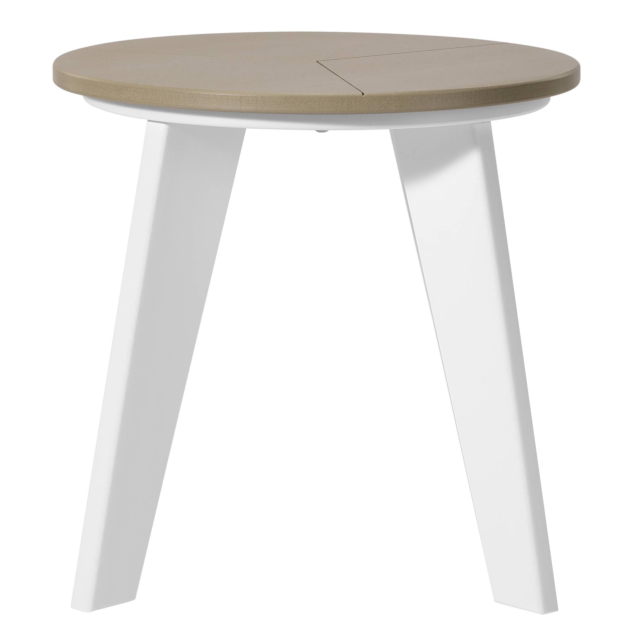 Alt View 2. WestinTrends - WestinTrends Pacifica 3-Piece Outdoor HDPE Conversation Set with Deep Seating Chairs and Round Side Table - White/Sand.