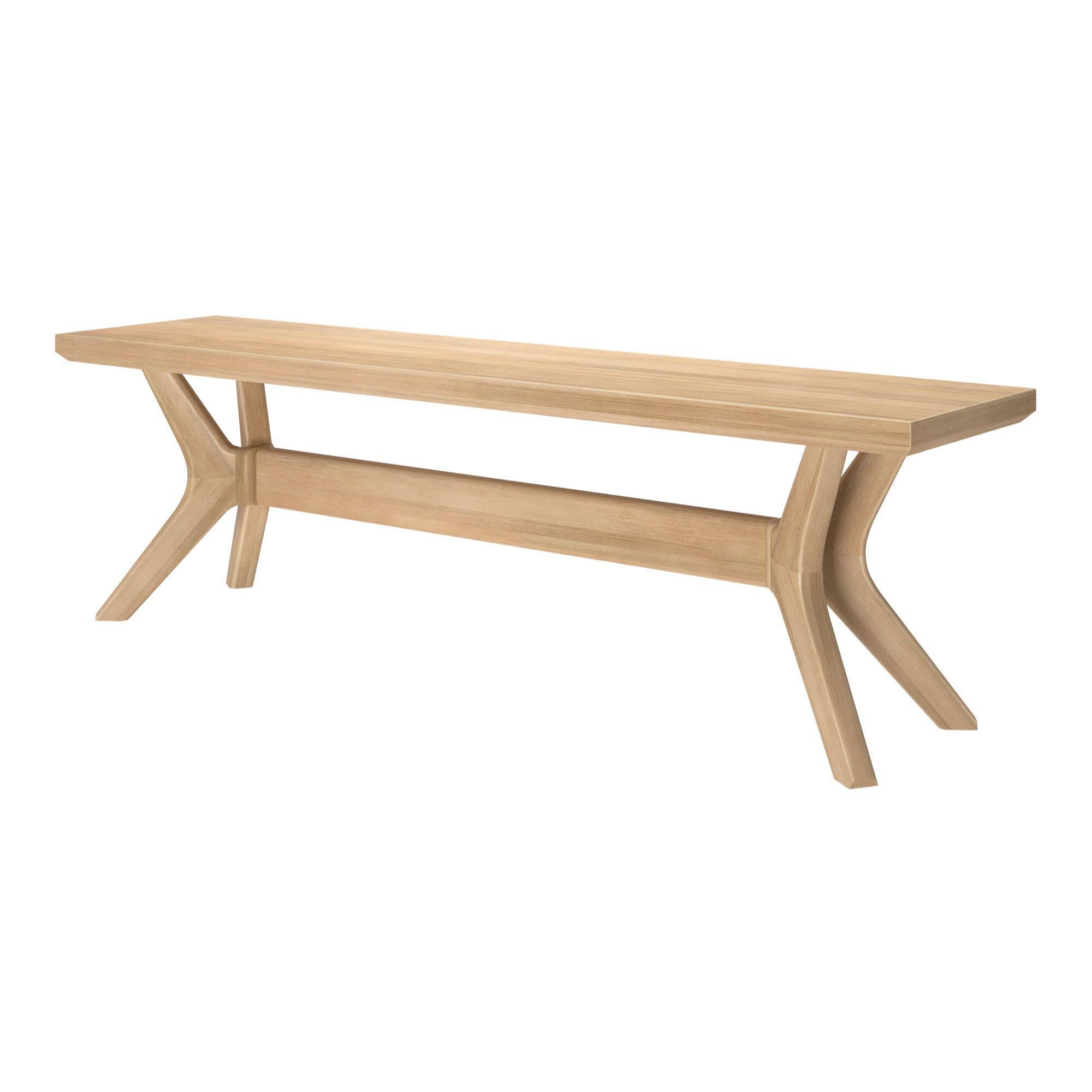 Alt View 2. Plank+Beam - Verso Dining Room Bench (60in / 1520mm), Blonde - Blonde.