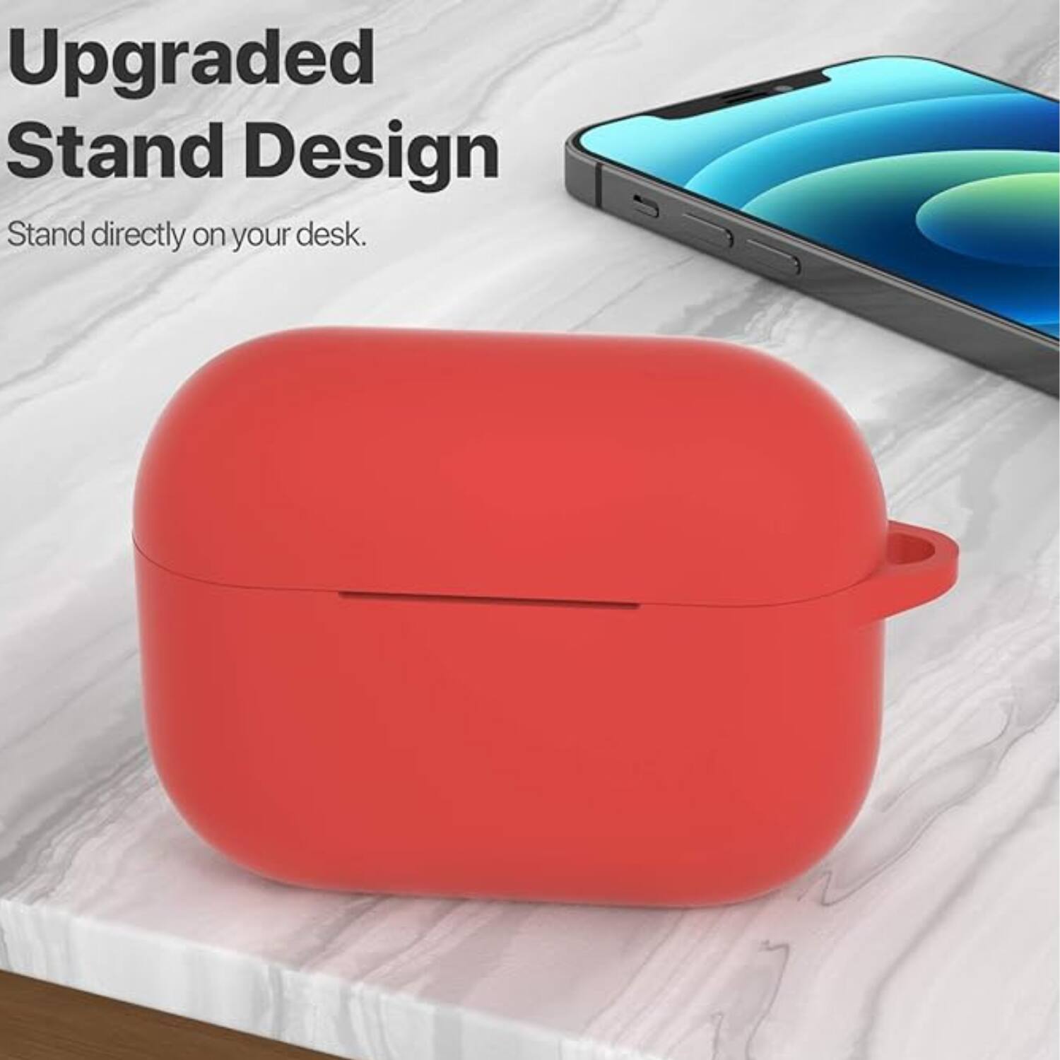 Upgraded Stand Design  
Stand directly on your desk.