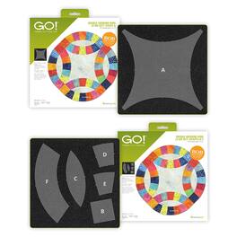 AccuQuilt - GO! Fabric Cutting Dies; Double Wedding Ring (2 Die Set) - Multicolor