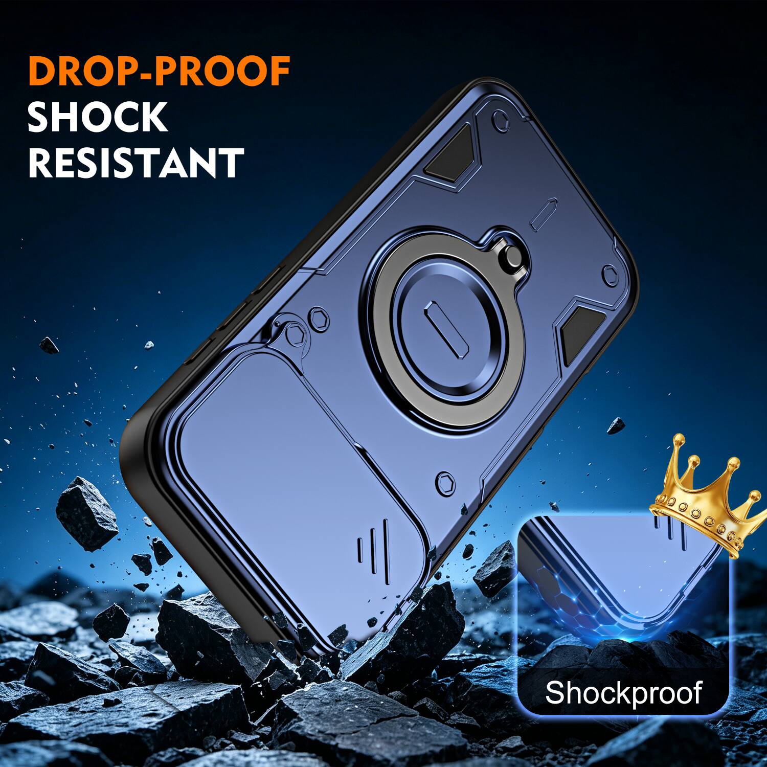 DROP-PROOF  
SHOCK RESISTANT  
Shockproof