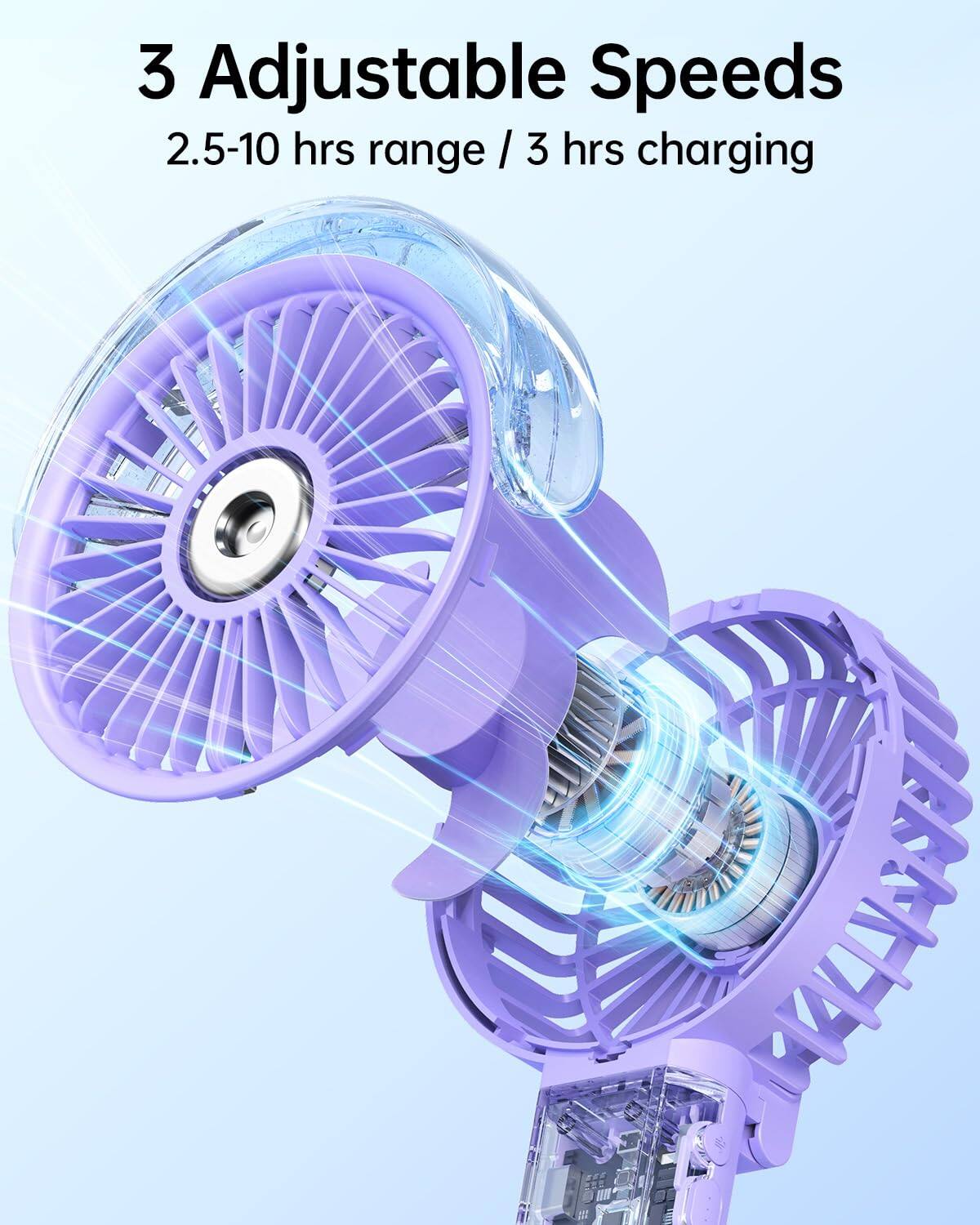 3 Adjustable Speeds  
2.5-10 hrs range / 3 hrs charging
