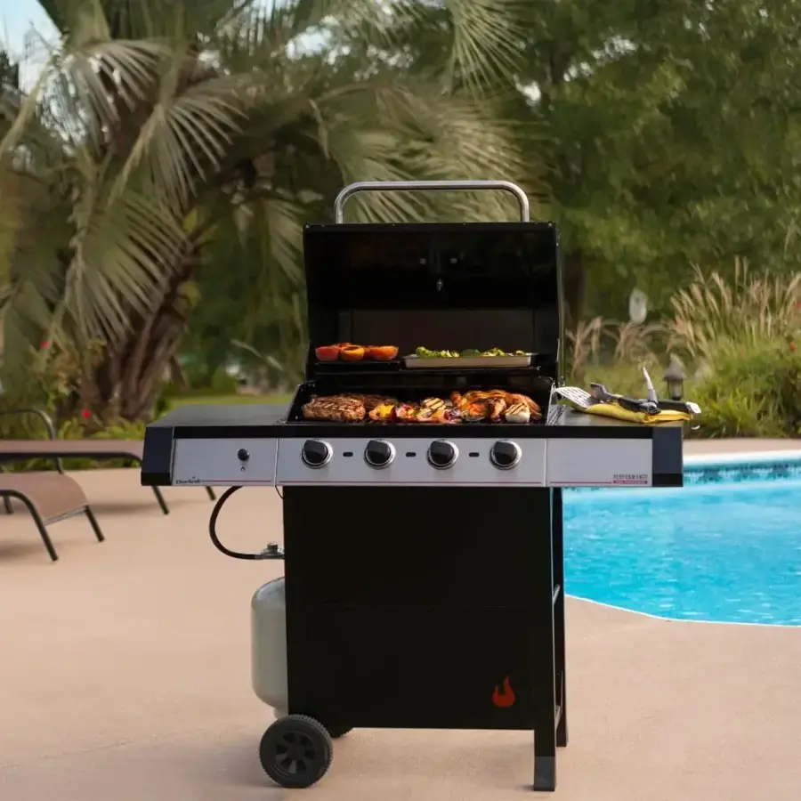 Alt View 7. Charbroil - Performance Series 4-Burner Gas Grill - Black.