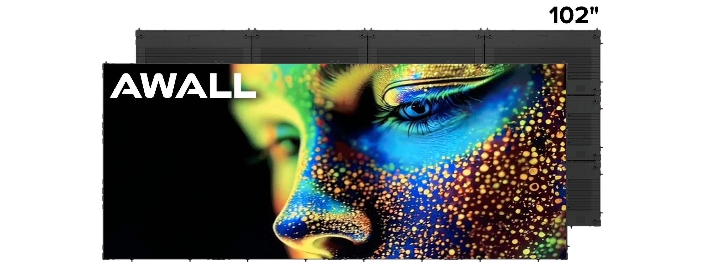 AWALL - 102" CoB MicroLED TV C series 1.2 Pixel Pitch 21:9 External Processor