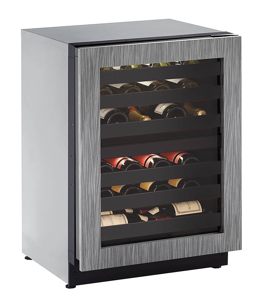 Front. U-Line - Wine Captain 43-Bottle Built-In Wine Cooler - Custom Panel Ready.