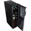Wine Enthusiast - 18-Bottle Wine Cooler - Black - Larger Front