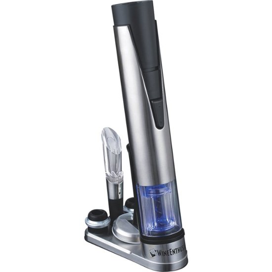 Wine Enthusiast Electric Blue 1 Wine Opener Stainless 495 15 03 Best Buy