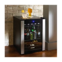 Wine Enthusiast - Evolution Series Wine Cooler - Stainless steel - Front_Zoom