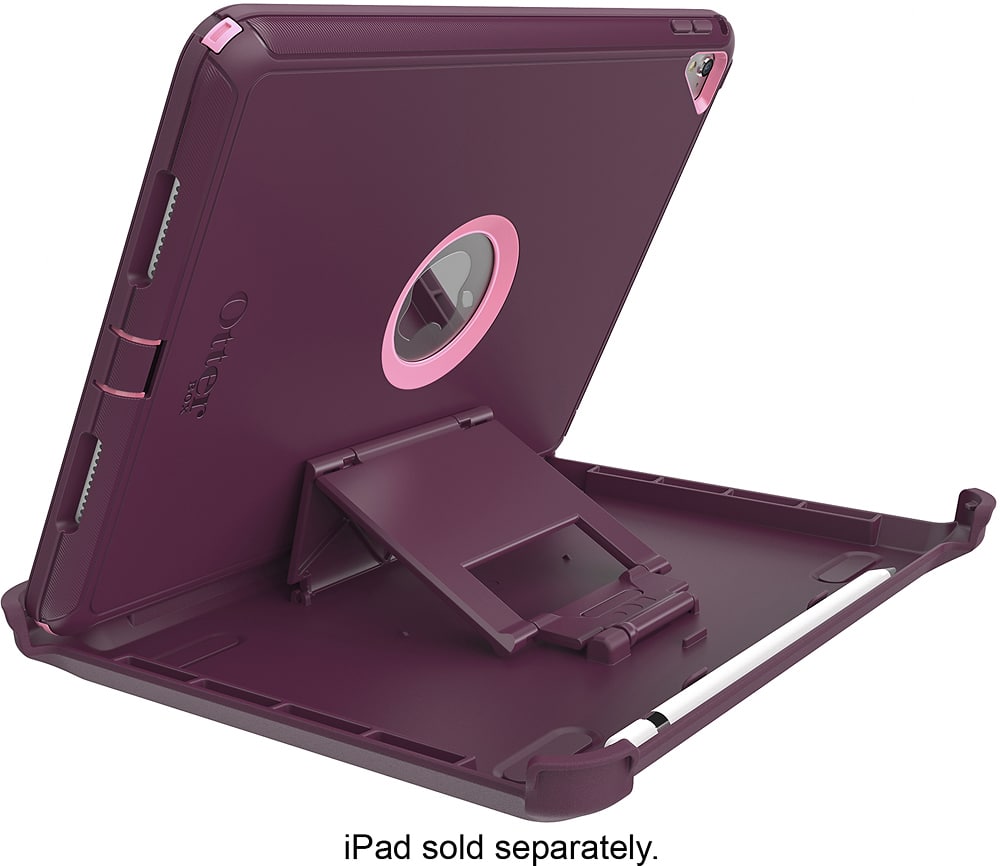 Alt View 12. OtterBox - Defender Series Protective Case for Apple 9.7-inch iPad Pro - Purple, Pink.