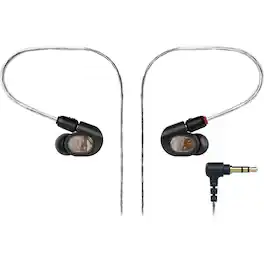 Audio-Technica - ATH-E70 Wired In-Ear Headphones - Black