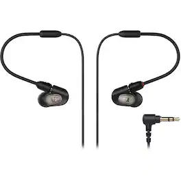 Audio-Technica - ATH E50 Wired In-Ear Headphones - Black