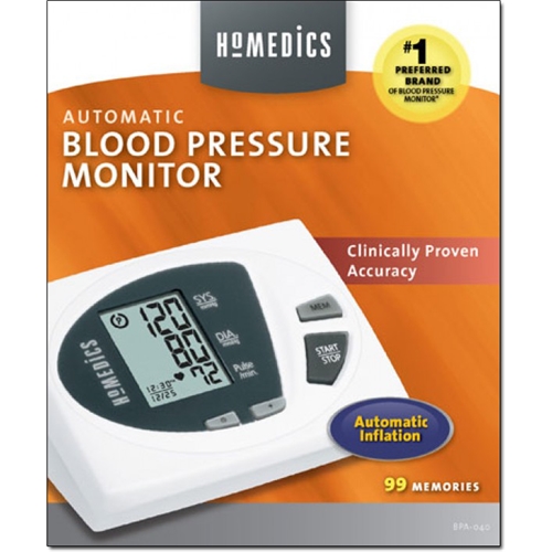 HoMedics BPA-040 Automatic Blood Pressure Monitor White/Black BPA-040 -  Best Buy