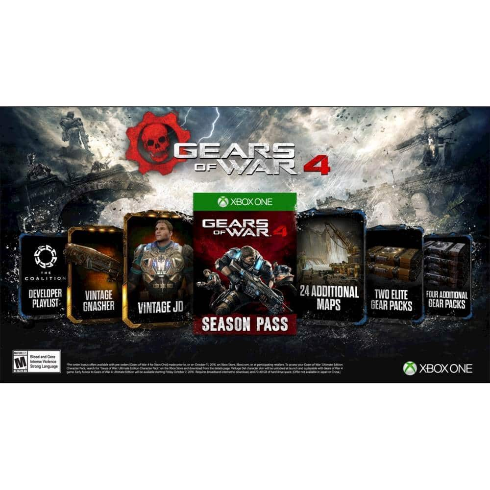 Gears Of War 4: Ultimate Edition Xbox One GEARS OF  - Best Buy