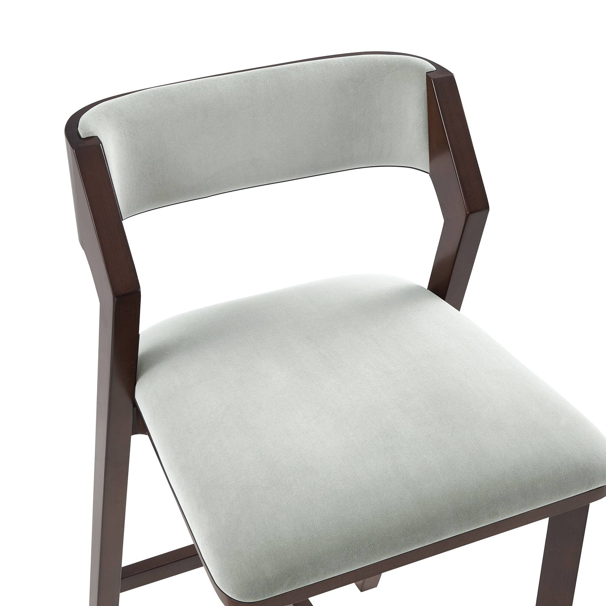 Alt View 1. Manhattan Comfort - Patricia Modern Wood Upholstered Barstool - Set of 3 - White Glacier.