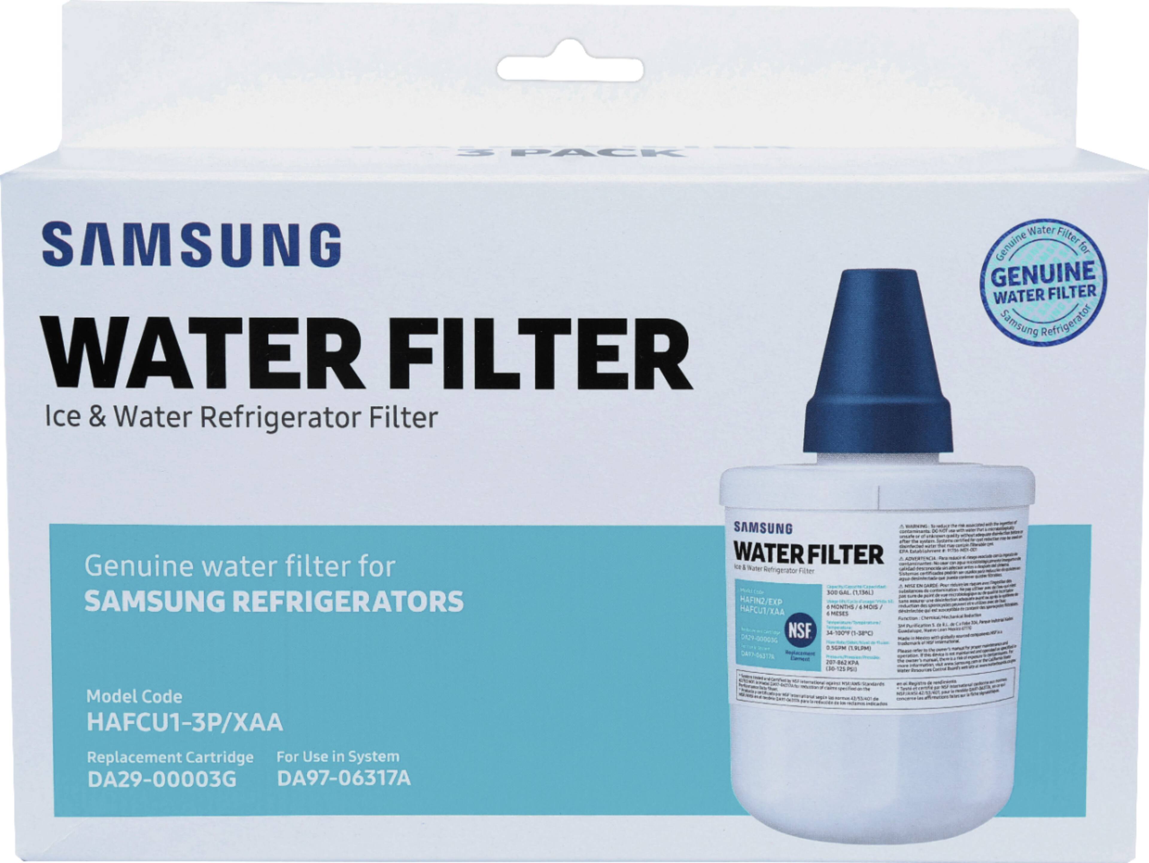 Questions and Answers Water Filter for Select Samsung Refrigerators (3Pack) White HAFCU13P