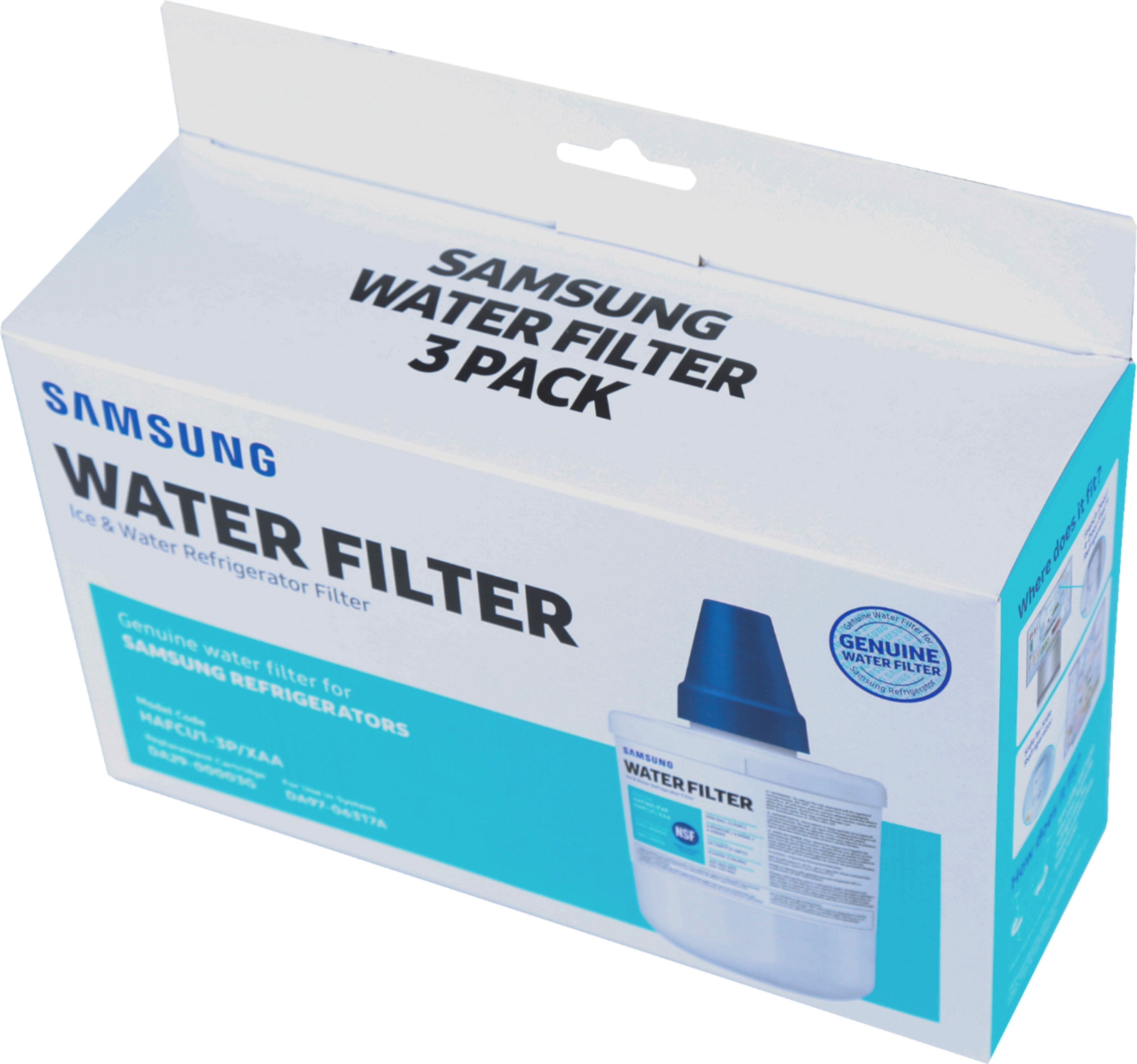 Water Filter For Select Samsung Refrigerators 3 Pack HAF CU1 3P   5235216cv12d 