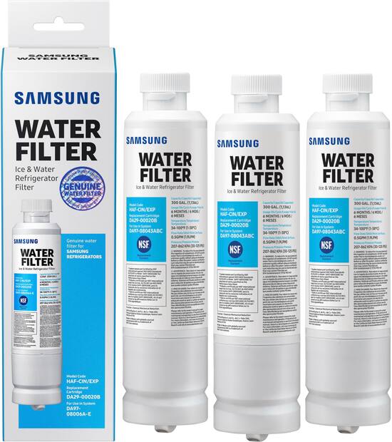Water Filter For Select Samsung Refrigerators 3 Pack Haf Cin 3p Best Buy