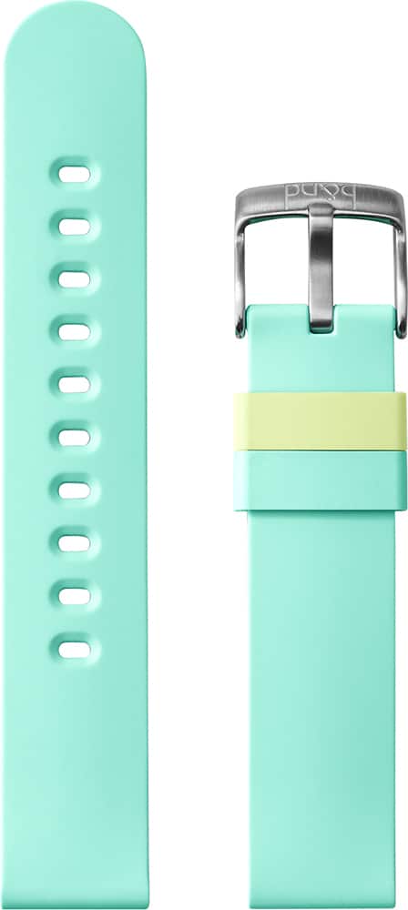 Angle. b&nd - MODE Silicone 22mm Watch Band for Android Wear - Green.