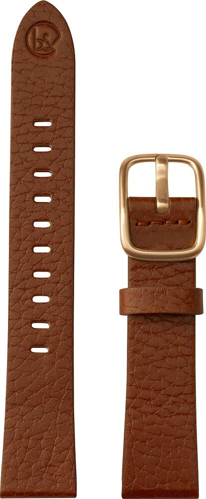 Angle. b&nd - MODE Leather 18mm Watch Band for Android Wear - Brown.
