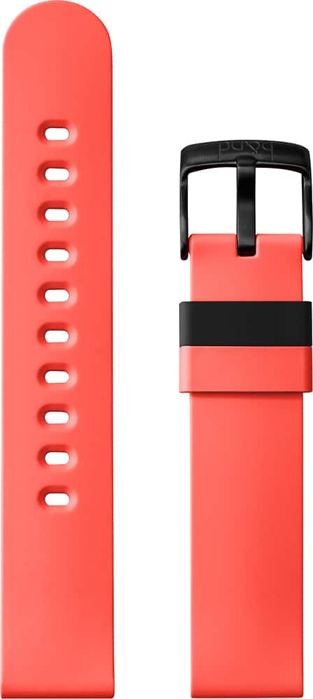 Angle. b&nd - MODE Silicone 20mm Watch Band for Android Wear - Red.