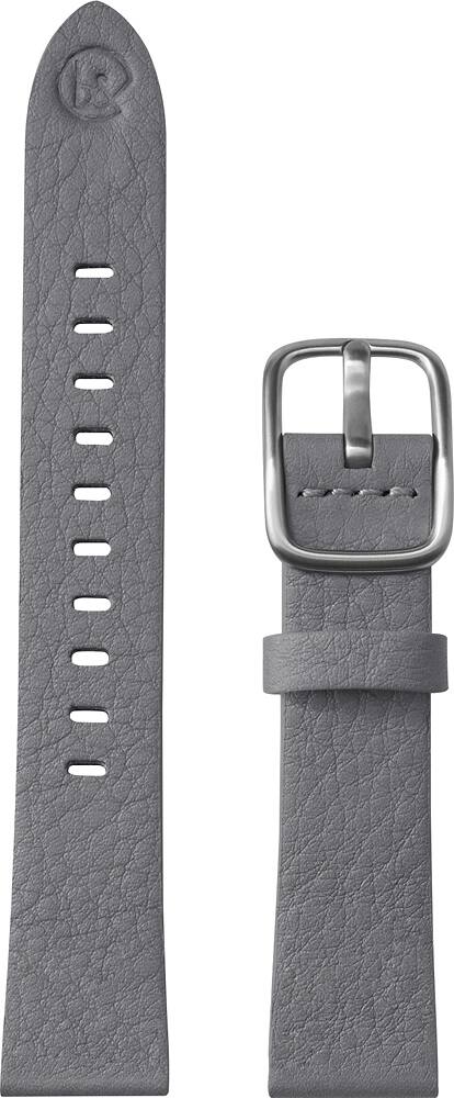 Angle. b&nd - MODE Leather 18mm Watch Band for Android Wear - Gray.