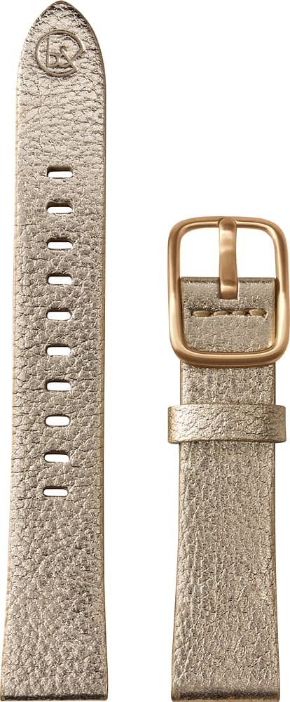 Angle. b&nd - MODE Leather 16mm Watch Band for Android Wear - Gold.