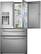 Front. Samsung - Showcase 29.5 Cu. Ft. 4-Door French Door Refrigerator with Thru-the-Door Ice and Water - Stainless Steel.