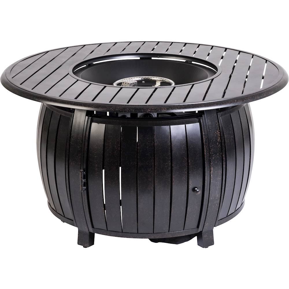 Alt View 11. Fire Sense - Grand Cooper Aluminum Round LPG Fire Pit - Antique Bronze.