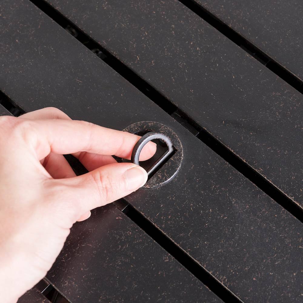 Alt View 14. Fire Sense - Grand Cooper Aluminum Round LPG Fire Pit - Antique Bronze.