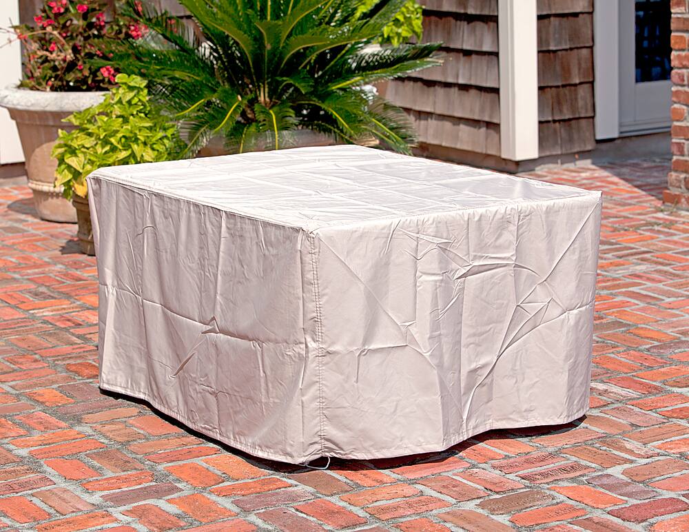 Alt View 20. Fire Sense - Longmont Aluminum Rectangular LPG Fire Pit - Antique Bronze.