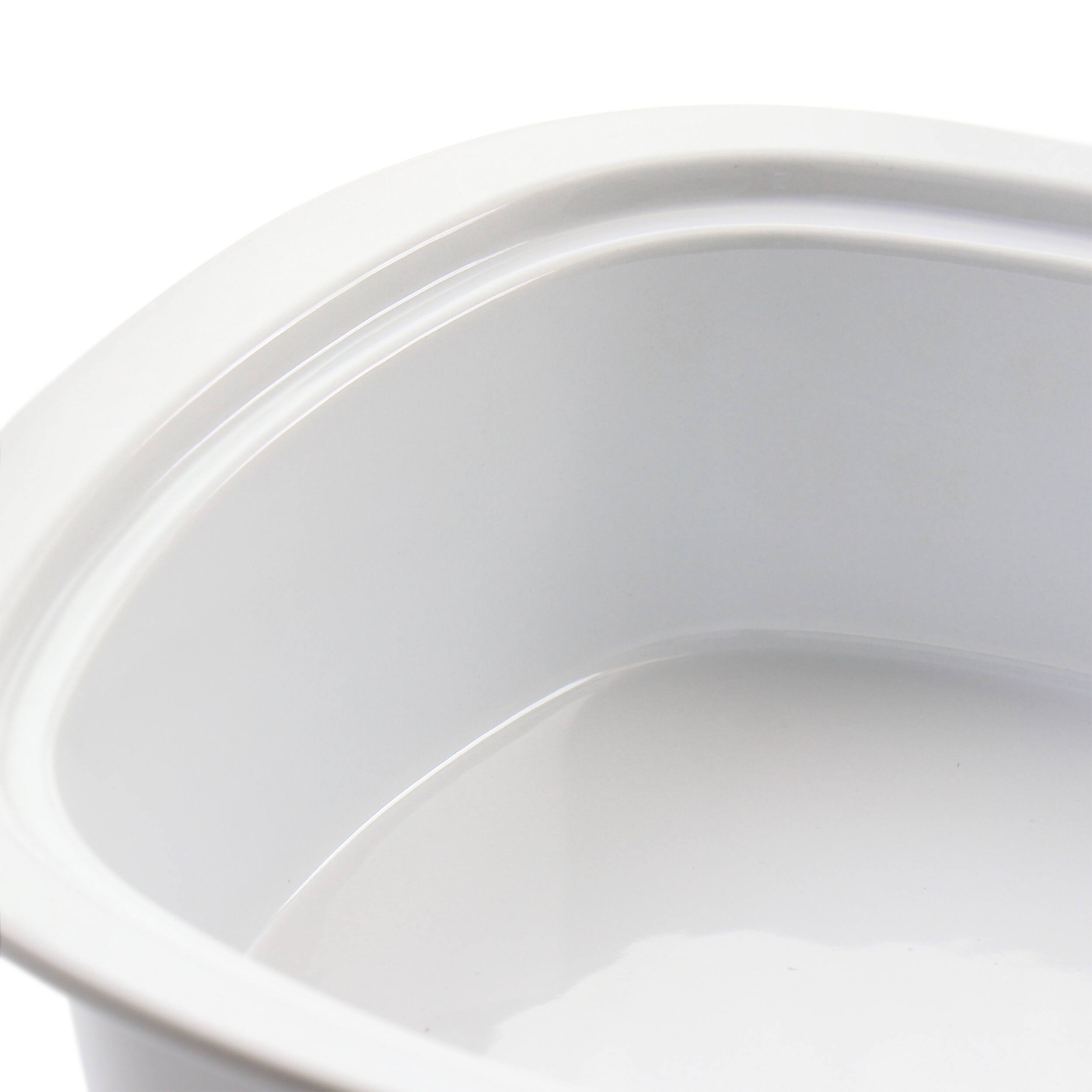 Alt View 3. Gibson - Gibson Elite Gracious Dining 1.9 Quart Stoneware Casserole in White with Glass Lid - White.