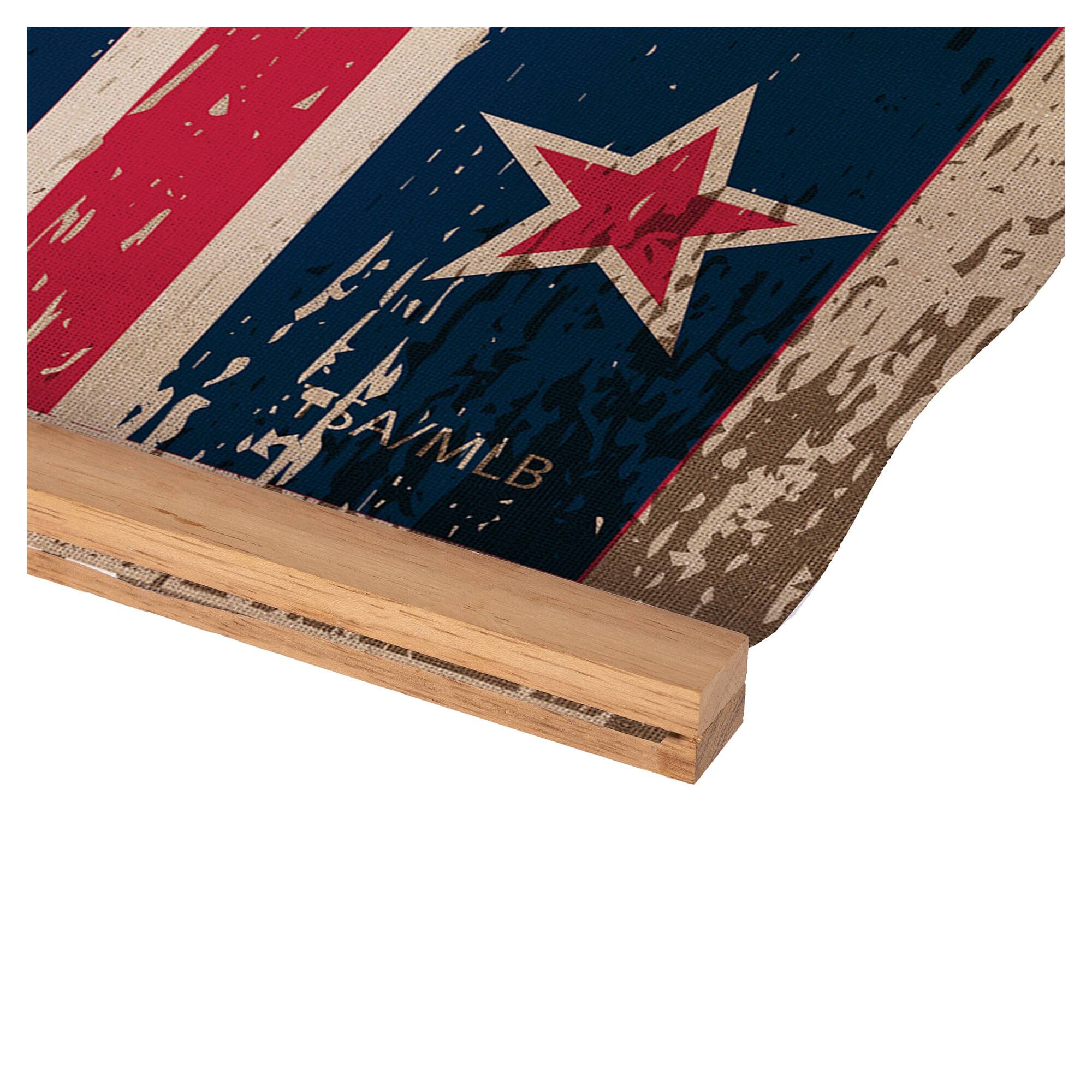 Alt View 3. Evergreen Enterprises - Atlanta Braves 36" x 54" Large Canvas Wall Art Tapestry with Wood Frame - Multicolor.