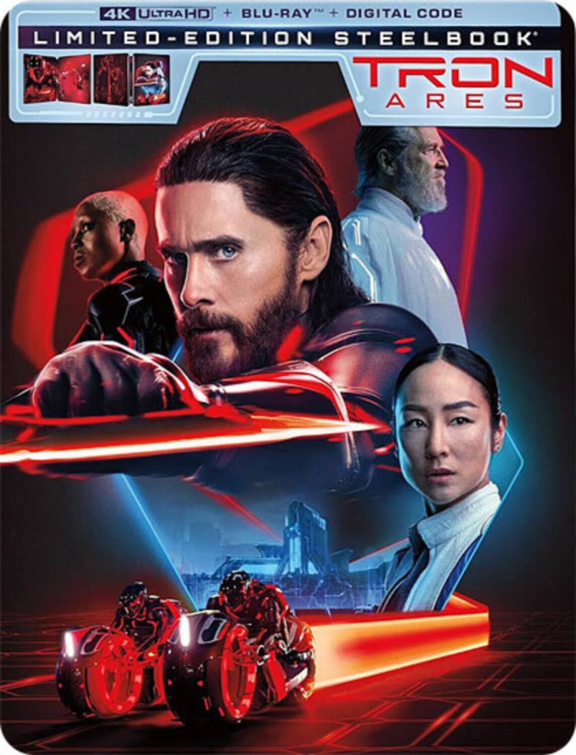 Front. Tron: Ares (Steelbook)   - 4K Blu-Ray.
