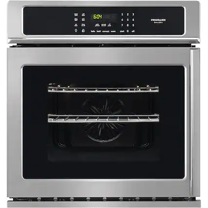 Front. Frigidaire - Gallery Series 27" Built-In Single Electric Convection Wall Oven - Stainless Steel.