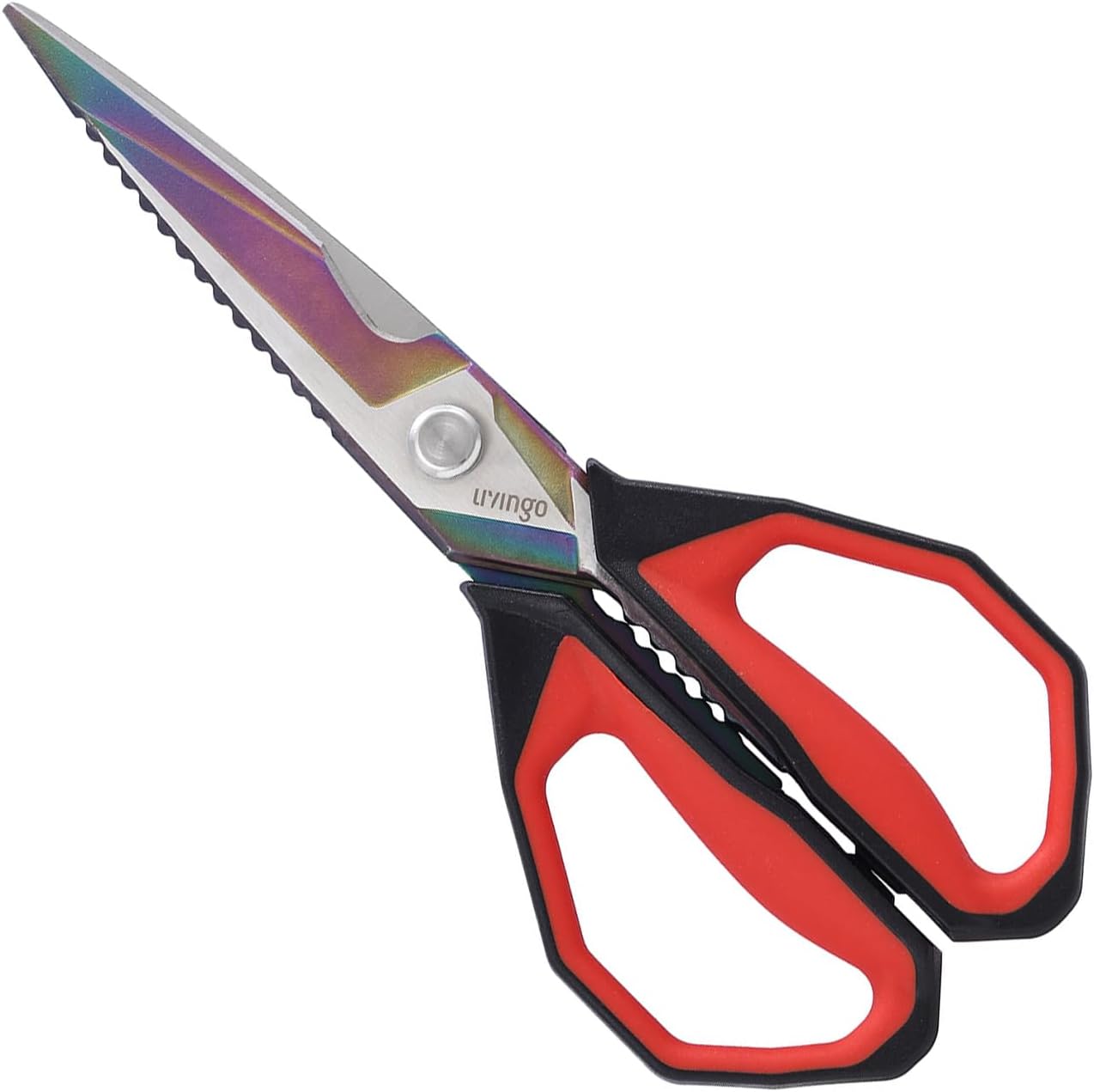 Front. Livingo - 9 Inch Titanium Coated Stainless Steel Sharp Kitchen Scissors.