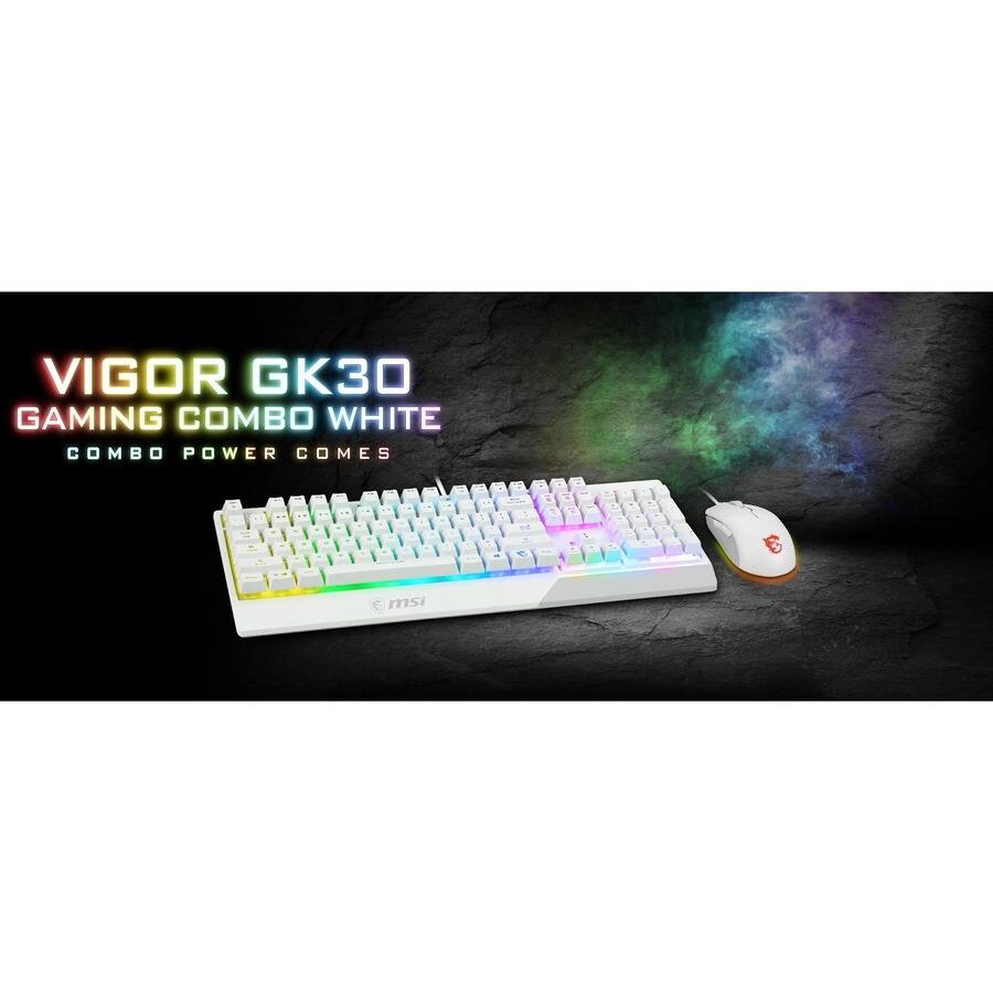VIGOR GK30  
GAMING COMBO WHITE  
COMBO POWER COMES  

msi